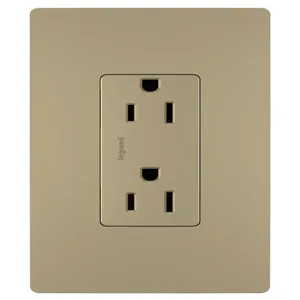 PASS AND SEYMOUR 885-TRABCC12 Duplex Receptacle Outlet, Tamper Resistant, 1.29 Inch Width, 15A | CH4JHX