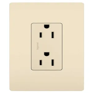 PASS AND SEYMOUR 885-TRLA Duplex Receptacle Outlet, Tamper Resistant, 1.29 Inch Width | CH4JHM