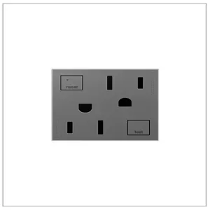 PASS AND SEYMOUR AGFTR2152-M4 GFCI Receptacle, Tamper Resistant, 15A, 125VAC | CH4AJZ