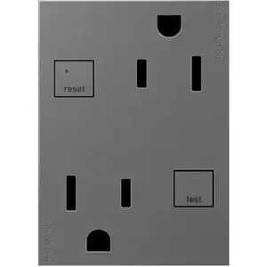 PASS AND SEYMOUR AGFTR2153-M4 GFCI Receptacle, Tamper Resistant, 15A, 125VAC | CH4AKC