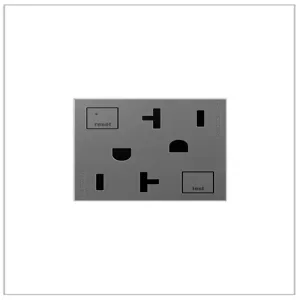 PASS AND SEYMOUR AGFTR2202-M4 GFCI Receptacle, Tamper Resistant, 20A, 125VAC | CH4AKY