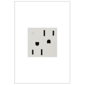 PASS AND SEYMOUR ARCD-152W10 Power Outlet, Dual Control, Tamper Resistant, 15A, 125V | CH4AJT