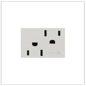 PASS AND SEYMOUR ARCH152-W10 Power Outlet, Half Control, Tamper Resistant, 15A, 125V | CH4AJW