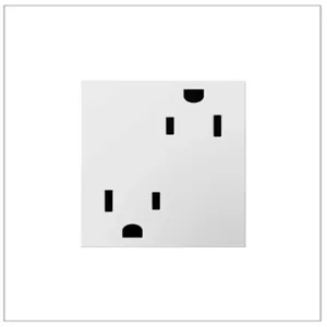 PASS AND SEYMOUR ARTR153-W4 Power Outlet, 15A, 125VAC - Plus-Size | CH4AJM