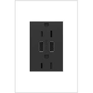 PASS AND SEYMOUR ARTRUSB153G4 USB Charger Receptacle, Dual USB Outlet | CH4ANP