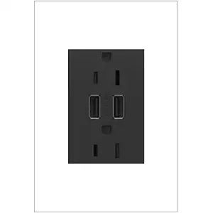 PASS AND SEYMOUR ARTRUSB153G4 USB Charger Receptacle, Dual USB Outlet | CH4ANP