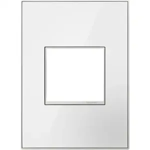 PASS AND SEYMOUR AWM-1G2MWW4 Wall Plate, Screwless, 1 Gang, Mirror White | CH4AQY