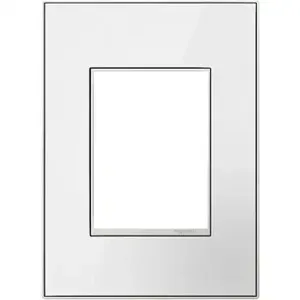 PASS AND SEYMOUR AWM-1G3MWW4 Wall Plate, Screwless, 1 Gang, Mirror White | CH4AQZ