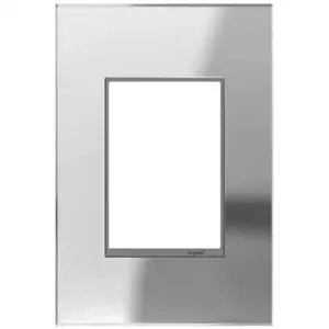 PASS AND SEYMOUR AWM1G3MR1 Wall Plate, Screwless, 1 Gang, Mirror | CH4AQN