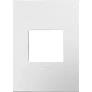 PASS AND SEYMOUR AWP-1G2WHW10 Wall Plate, Screwless, 1 Gang, Gloss White | CH4APE