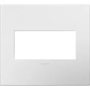 PASS AND SEYMOUR AWP2G-WH4 Wall Plate, Screwless, 2 Gang, Gloss White | CH4APB