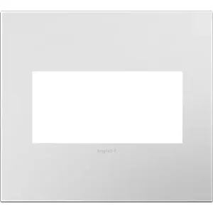 PASS AND SEYMOUR AWP2GPW4 Wall Plate, Screwless, 2 Gang, Powder White | CH4ATM