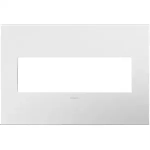 PASS AND SEYMOUR AWP3G-WH4 Wall Plate, Screwless, 3 Gang, Gloss White | CH4APA