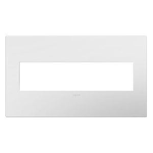 PASS AND SEYMOUR AWP4G-WH4 Wall Plate, Screwless, 4 Gang, Gloss White | CH4ANW