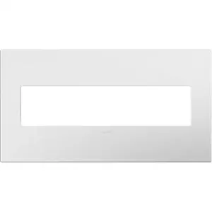 PASS AND SEYMOUR AWP4G-WH4 Wall Plate, Screwless, 4 Gang, Gloss White | CH4ANW