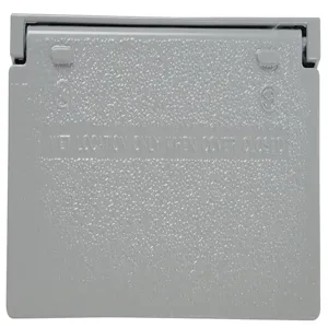 PASS AND SEYMOUR CA26-GH Cast Weatherproof Cover, Decorator, Gray | CH4BLZ