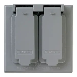 PASS AND SEYMOUR CA8-GJ Duplex Receptacle Cover, Weatherproof, Duplex | CH4BMJ