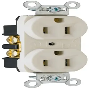 PASS AND SEYMOUR CRB5262-LA Duplex Receptacles, Spec Grade, 15A, 125V, Light Almond | CH4CDZ