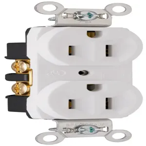 PASS AND SEYMOUR CRB5262-W Duplex Receptacles, Spec Grade, 15A, 125V, White | CH4CEB