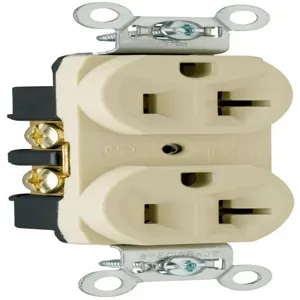 PASS AND SEYMOUR CRB5362-I Duplex Receptacles, Spec Grade, 20A, 125V, Ivory | CH4CEE