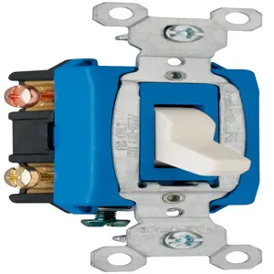 PASS AND SEYMOUR CS15AC3-LA Commercial Toggle Switch, Light Almond, 15A, 120/277V, 3 Way | CH4CAE