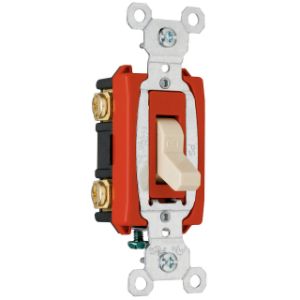 PASS AND SEYMOUR CSB20AC2-GRY Toggle Switch, 120V, Double Pole, Gray | CH4DHK