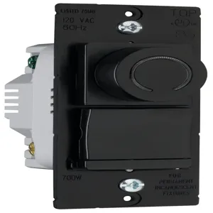 PASS AND SEYMOUR DR703P-V Decorator Rotary Dimmer, 120V, Brown | CH4CPR