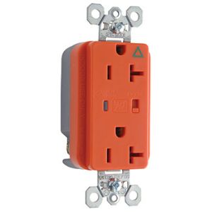PASS AND SEYMOUR IG5362-OSP Isolated Ground Receptacle, Surge Protective, Duplex, Orange | CH4EMF