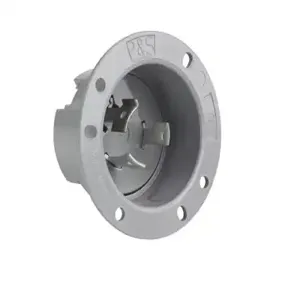 PASS AND SEYMOUR L1230-FI Flanged Inlet, 30A, 480V, Gray | CH3ZVM