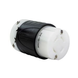PASS AND SEYMOUR L1420-CGCM Ground Continuity Monitoring Connector, Black And White, 125V | CH4DPE