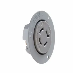 PASS AND SEYMOUR L1520-FO Flanged Outlet, 20A, Gray, 250V, 10-18 Awg, 4 Wire | CH3ZDP