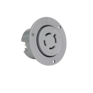 PASS AND SEYMOUR L1820-FO Flanschsteckdose, 20 A, grau, 120 V, 4-Draht | CH3ZDY