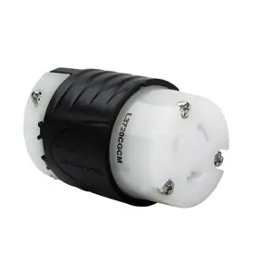 PASS AND SEYMOUR L3720-CGCM Ground Continuity Monitoring Connector, Black And White, 347V | CH4DPG