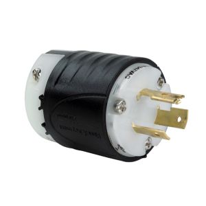 PASS AND SEYMOUR L3720-PGCM Ground Continuity Monitoring Plug, Black And White, 20A, 347V | CH4DPR