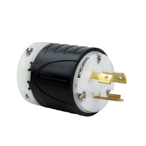PASS AND SEYMOUR L620-PGCM Ground Continuity Monitoring Plug, Black And White, 20A, 250V | CH4DPU