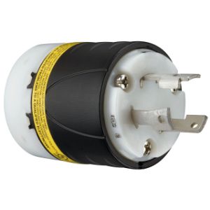 PASS AND SEYMOUR L630-PGCM Ground Continuity Monitoring Plug, Black And White, 30A, 250V | CH4DPT