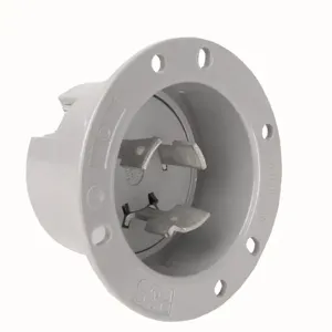 PASS AND SEYMOUR L930-FI Flanged Inlet, 30A, 600V, Gray | CH3ZYN