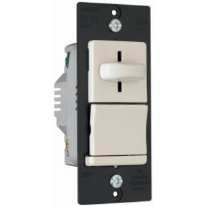 PASS AND SEYMOUR LS600-PI Incandescent Slide Dimmer, 120V, Ivory | CH4EQX