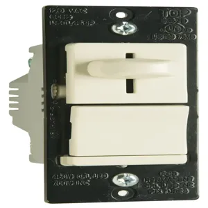 PASS AND SEYMOUR LSCL453PLA Preset Dimmer, 120V, 3 Way, Light Almond | CH4ETG