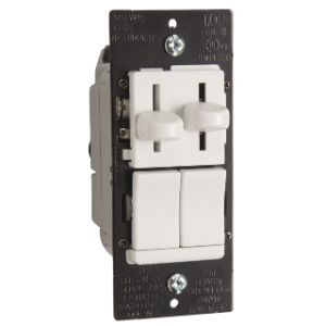 PASS AND SEYMOUR LSCLDC163PLA Fan Speed Control, With Preset Dimmer, Single Pole, 3 Way, Light Almond, 120V | CH4EUD