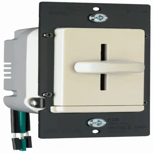 PASS AND SEYMOUR LSDH16-LAV Fan Speed Control, Light Almond, Single Pole | CH4EPV