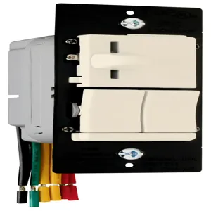 PASS AND SEYMOUR LSDS300-PLAV Incandescent Slide Dimmer And Switch, Light Almond | CH4ETT