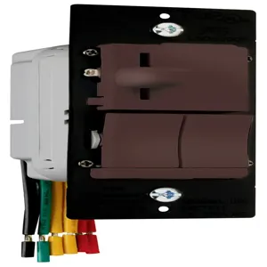 PASS AND SEYMOUR LSDS300-PV Incandescent Slide Dimmer And Switch, Brown | CH4ETQ