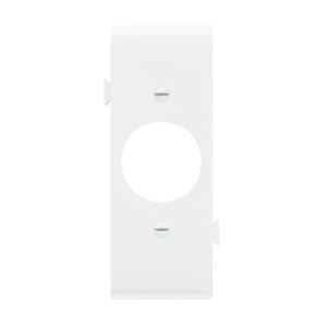 PASS AND SEYMOUR PJSC7-W Single Receptacle Wall Plate, Center Section, White | CH4JQH