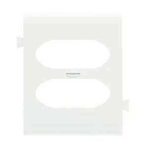 PASS AND SEYMOUR PJSC8-LA Sectional Wall Plate, Duplex Receptacle Opening, Center Section, Light Almond | CH4JQC