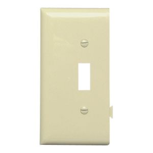 PASS AND SEYMOUR PJSE1-I Toggle Switch Opening, Sectional, End Sections, Ivory | CH4JQN