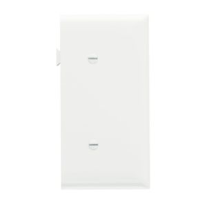 PASS AND SEYMOUR PJSE14-LA Sectional Wall Plate, Blank, Strap Mounted, End Sections, Light Almond | CH4JPW