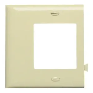 PASS AND SEYMOUR PJSE26-I Decorator Opening Wall Plate, End Section, Ivory | CH4JPZ