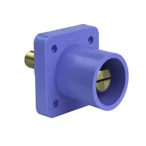 PASS AND SEYMOUR PS40-MRSBBL Panel Mount Locking Connector, Blue, 600V | CH4JUX