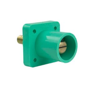 PASS AND SEYMOUR PS40-MRSBG Panel Mount Locking Connector, Green, 600V | CH4JUY